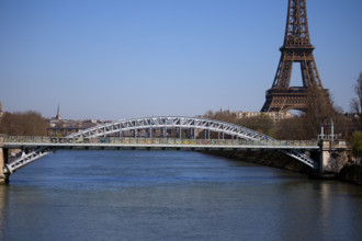 Paris, Pont Rouelle et Tour Eiffel