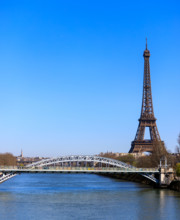 Paris, Pont Rouelle et Tour Eiffel
