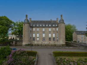 france, région Normandie, Orne, Flers, parc du chateau-musée, ancien hotel de ville,