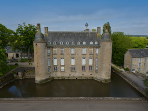 france, région Normandie, Orne, Flers, parc du chateau-musée, ancien hotel de ville,