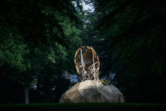 france, région Normandie, Orne, Flers, parc du chateau-musée, ancien hotel de ville,