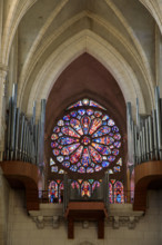 france, région Normandie, Orne, Flers, intérieur de l' église saint Germain,