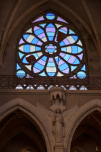 france, région Normandie, Orne, Flers, intérieur de l' église saint Germain,