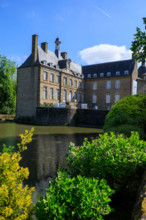 france, région Normandie, Orne, Flers, parc du chateau-musée, ancien hotel de ville,