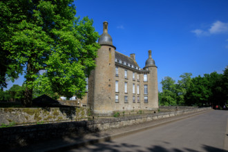 france, région Normandie, Orne, Flers, parc du chateau-musée, ancien hotel de ville,