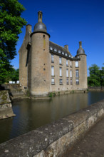 france, région Normandie, Orne, Flers, parc du chateau-musée, ancien hotel de ville,