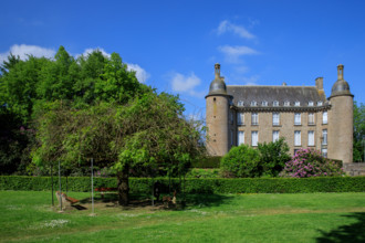 france, région Normandie, Orne, Flers, parc du chateau-musée, ancien hotel de ville,