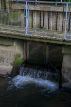 france, région Normandie, Orne, Flers, rue simmons, Bains douches numeriques, facade et jardin