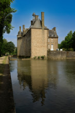 france, région Normandie, Orne, Flers, parc du chateau-musée, ancien hotel de ville,