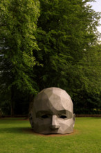 france, région Normandie, Orne, Flers, parc du chateau-musée, ancien hotel de ville,