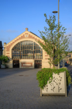 france, région Normandie, Orne, Flers, plave de Dr Vayssières, halle du marché,