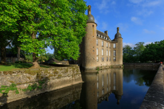france, région Normandie, Orne, Flers, parc du chateau-musée, ancien hotel de ville,