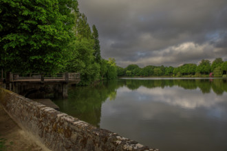 france, région Normandie, Orne, Flers, parc du chateau-musée, ancien hotel de ville,
