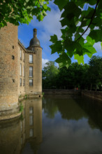 france, région Normandie, Orne, Flers, parc du chateau-musée, ancien hotel de ville,