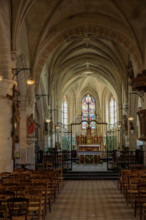 france, région Hauts de france, Somme, Ault, eglise saint Pierre,