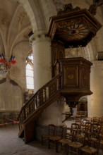 france, région Hauts de france, Somme, Ault, eglise saint Pierre,