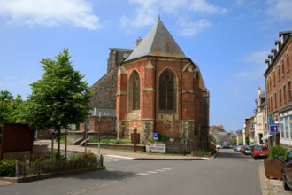 france, région Hauts de france, Somme, Ault, eglise saint Pierre,