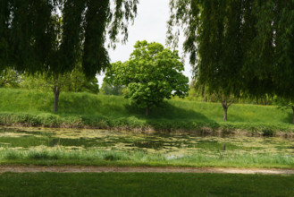 france, région centre, Loiret, Briare, pont canal de Birare, pont-canal portant le canal latéral à
