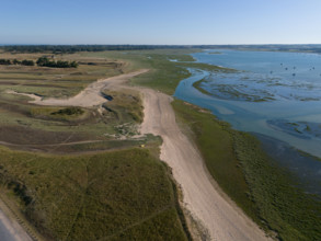 france, region Normandie, Manche, cotentin, Agon coutainville, pointe d'Agon,