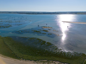 france, region Normandie, Manche, cotentin, Agon coutainville, pointe d'Agon,