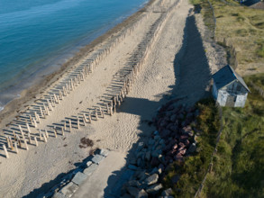 france, region Normandie, Manche, cotentin, Agon coutainville,, plage de la Poulette, babine,