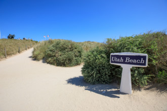 france, region Normandie, Manche, cotentin, plages du debarquement, Sainte-Marie du Mont,  Utah
