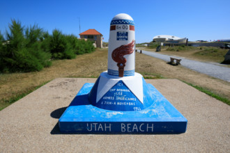 france, region Normandie, Manche, cotentin, plages du debarquement, Sainte-Marie du Mont,  Utah