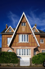 France, region Normandie, Manche, cotentin, Agon coutainville,  plage, rue dramad derriere la