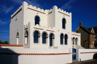 france, region Normandie, Manche, cotentin, Agon coutainville,  "Villa Sans Gène", villa mauresque