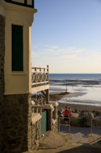 France, region Normandie, Manche, cotentin, Agon coutainville,  plage, rue dramad derriere la