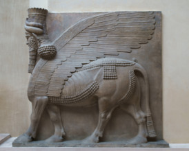 Paris, Musée du Louvre, gardien de porte du palais de Sargon II