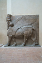 Paris, Musée du Louvre, gardien de porte du palais de Sargon II