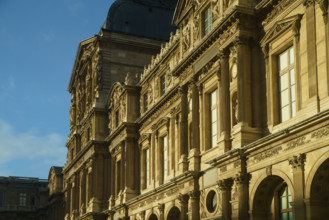 France, région Ile de France, Paris 1e arrondissement, musee du Louvre, la cour carrée,