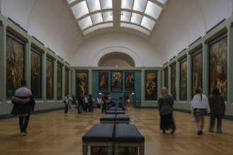 France, région Ile de France, Paris 1e arrondissement, musee du Louvre, galerie Medicis tableaux