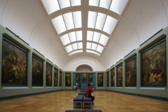 France, région Ile de France, Paris 1e arrondissement, musee du Louvre, galerie Medicis tableaux