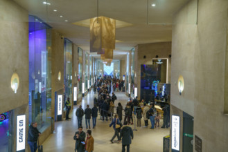France, région Ile de France, Paris 1e arrondissement, musee du Louvre, file d'attente pour enter