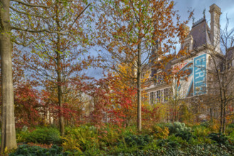france, région Ile de France, Paris 4e arrondissement, place de l'hotel de ville vegetalisée,