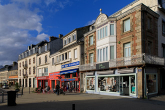 FRance, région Bretagne, Côtes d'Armor, lannion, quai d aiguillon, le Leguer