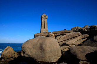 france, région Bretagne, Côtes d'Armor, côte de granit rose, Ploumanac'h, les rochers