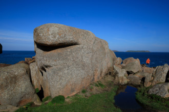 france, région Bretagne, Côtes d'Armor, côte de granit rose, Ploumanac'h, les rochers