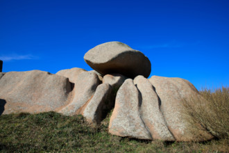 france, région Bretagne, Côtes d'Armor, côte de granit rose, Ploumanac'h, les rochers