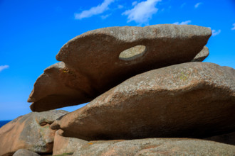 france, région Bretagne, Côtes d'Armor, côte de granit rose, Trégastel,, presqu'ile Renote,