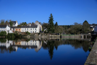 FRance, région Bretagne, Finistère, Huelgoat, les rochers, cahos de huelgoat, lac