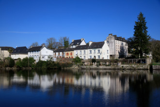 FRance, région Bretagne, Finistère, Huelgoat, les rochers, cahos de huelgoat, lac