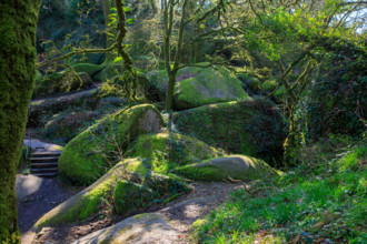 FRance, région Bretagne, Finistère, Huelgoat, les rochers, cahos de huelgoat,