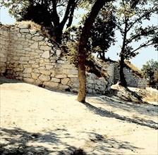 Oppidum d'Entremont - 4ème siècle avant JC -  Mur d'enceinte -