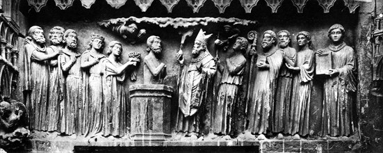 Baptism of Clovis by Saint Remi (466-511)