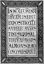 Manuscrit de Clervaux. Saint Augustin.