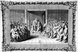 Philippe IV, dit le Bel reçoit l'hommage du roi Edouard d'Angleterre -