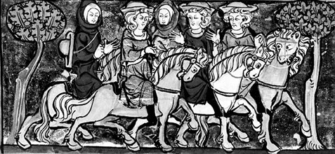 Cavaliers partant pour la croisade